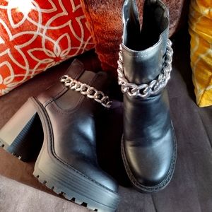 Steve Madden chunky heeled boots